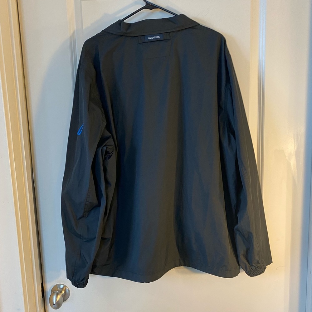 Nautica Black Zip up Windbreaker Jacket, size XL - Picture 2 of 11